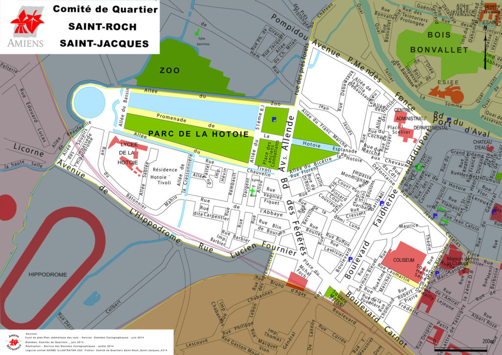 Les limites du quartier Saint-Roch/Saint-Jacques
